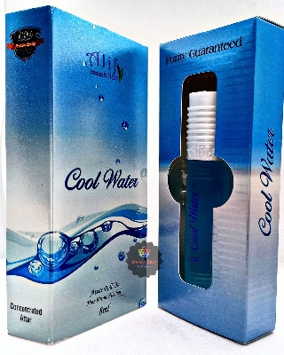 Picture of Cool Water By Alif Attar Long Lasting Roll On Non Alcoholic Perfume (হালাল) - 8ml