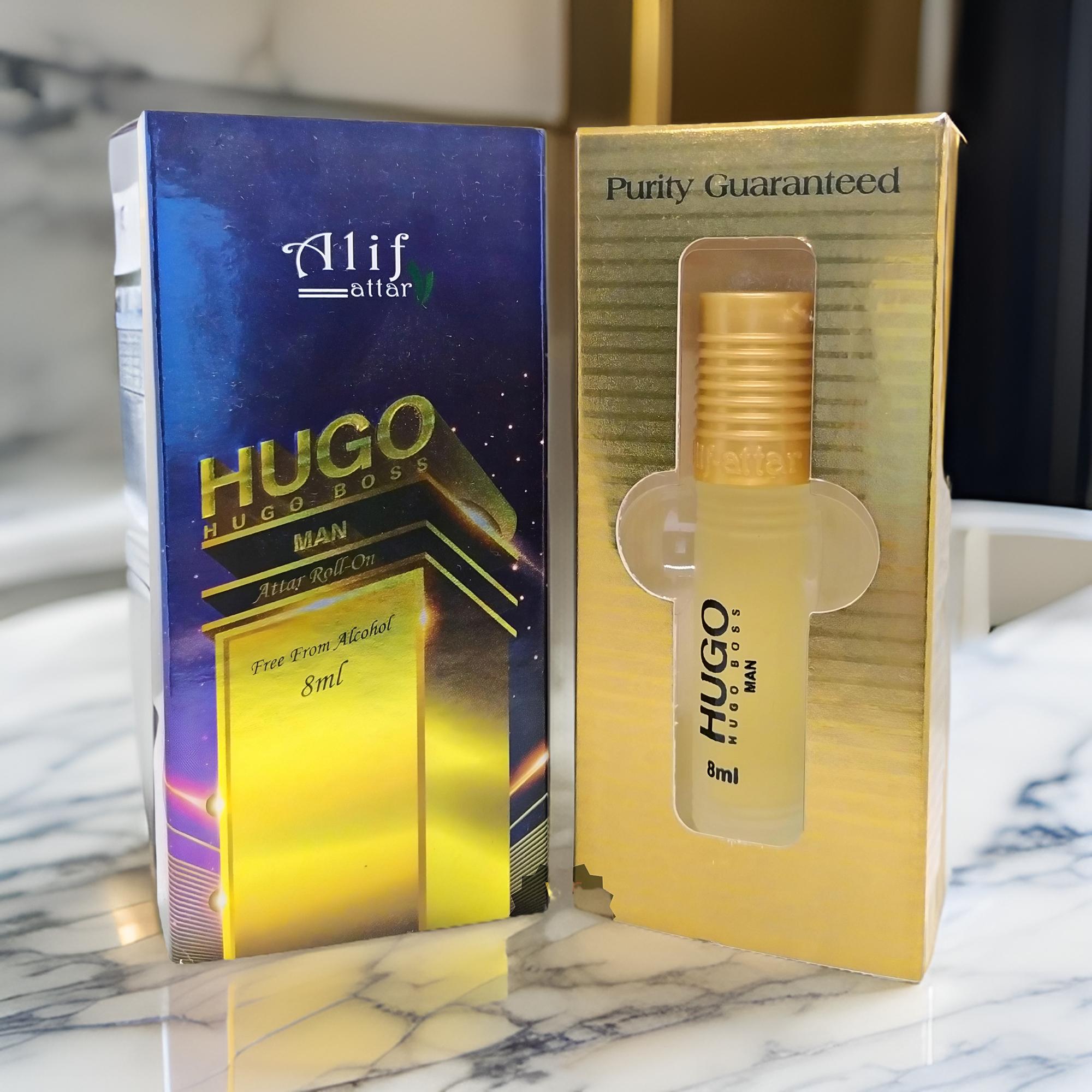 Picture of HUGO BOSS By Alif Attar Long Lasting Roll On Non Alcoholic Perfume (হালাল) - 8ml