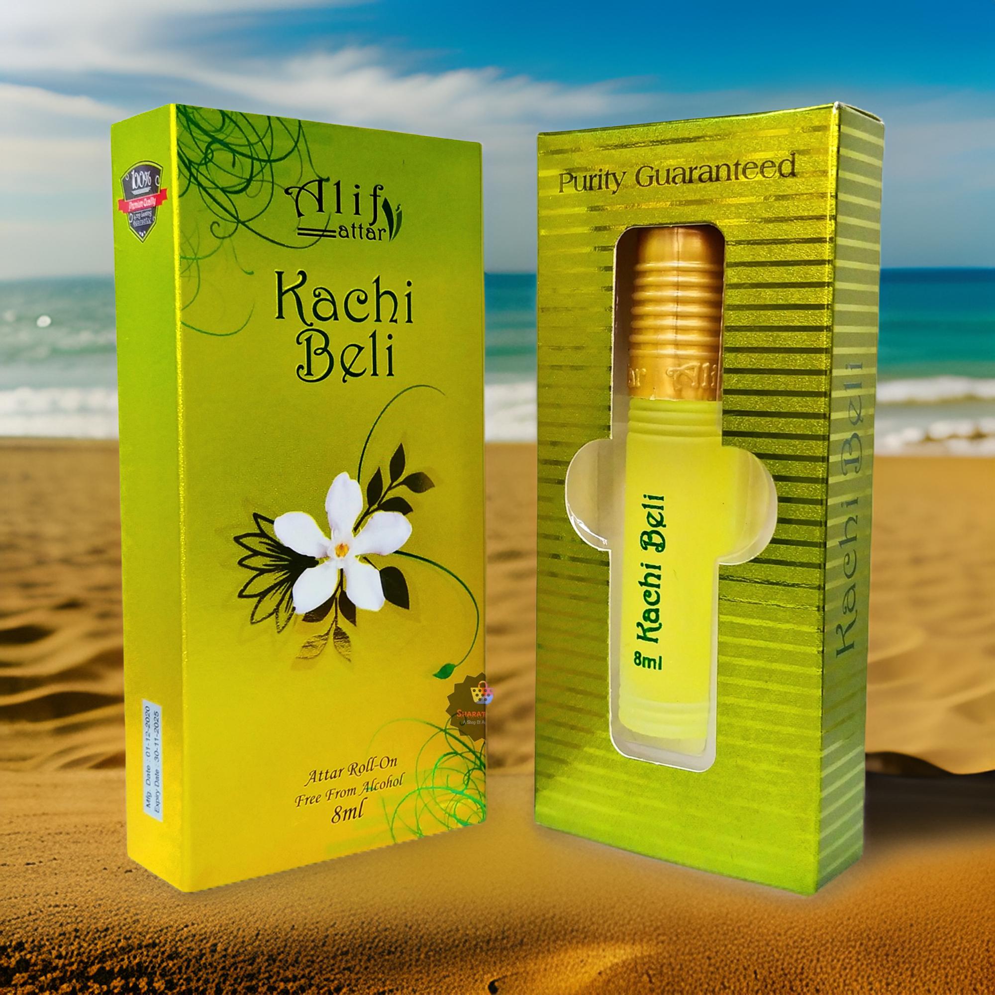 Picture of Alif Kachi Beli Attar Long Lasting Roll On Non Alcoholic Perfume (Halal) - 8ml