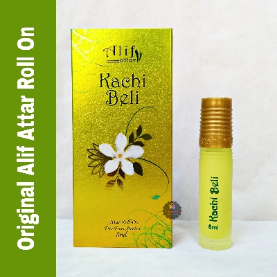 Picture of Alif Kachi Beli Attar Long Lasting Roll On Non Alcoholic Perfume (Halal) - 8ml