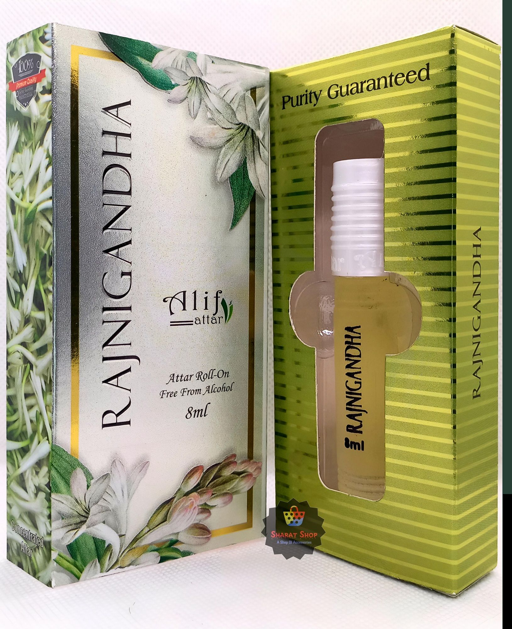 Picture of RAJNIGANDHA By Alif Attar Long Lasting Roll On Non Alcoholic Perfume (Halal) - 8ml