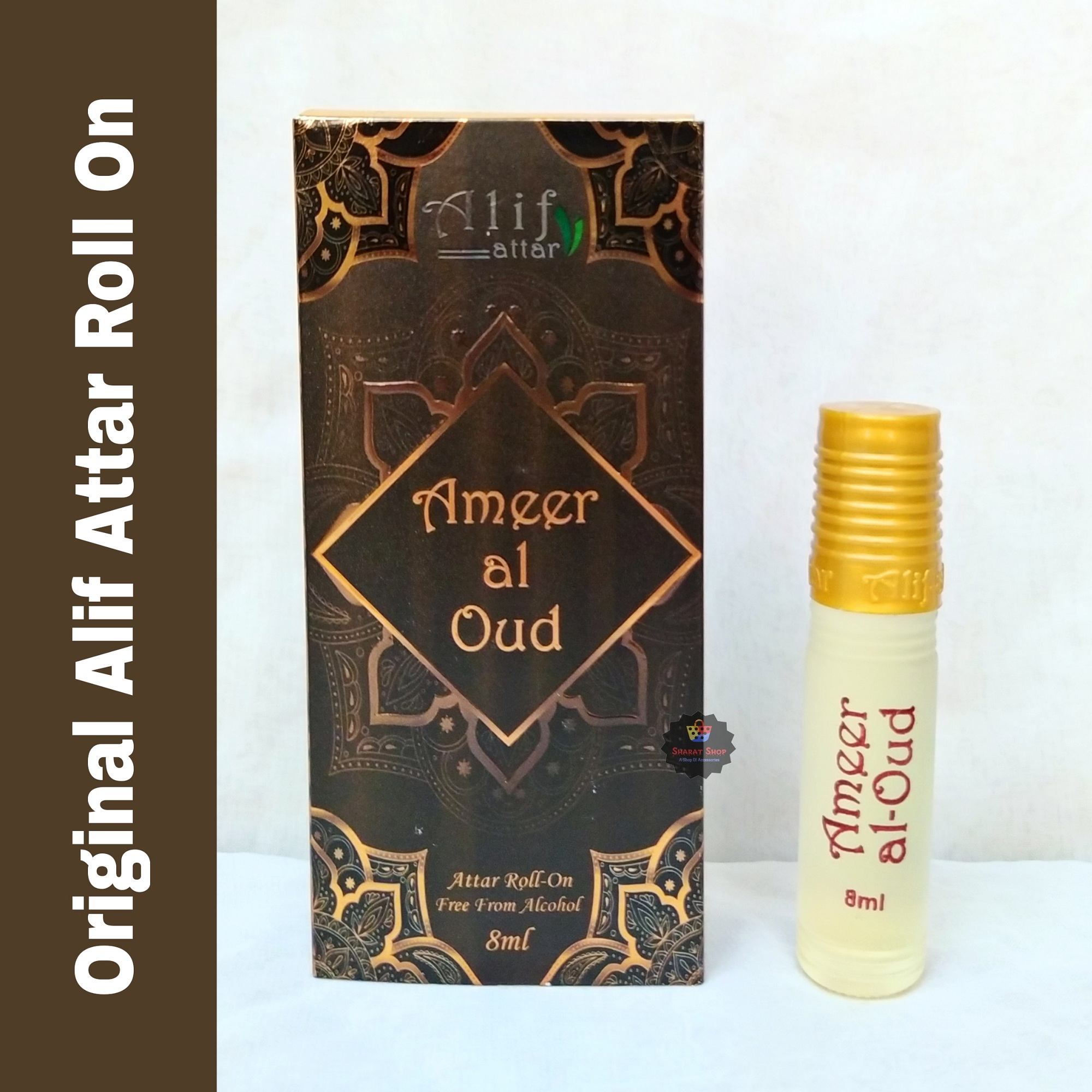 Picture of Ameer Al Oud By Alif Attar Long Lasting Roll On Non Alcoholic Perfume (Halal) - 8ml