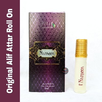 Picture of Alif Nazneen Attar Long Lasting Roll On Non Alcoholic Perfume (Halal) - 8ml
