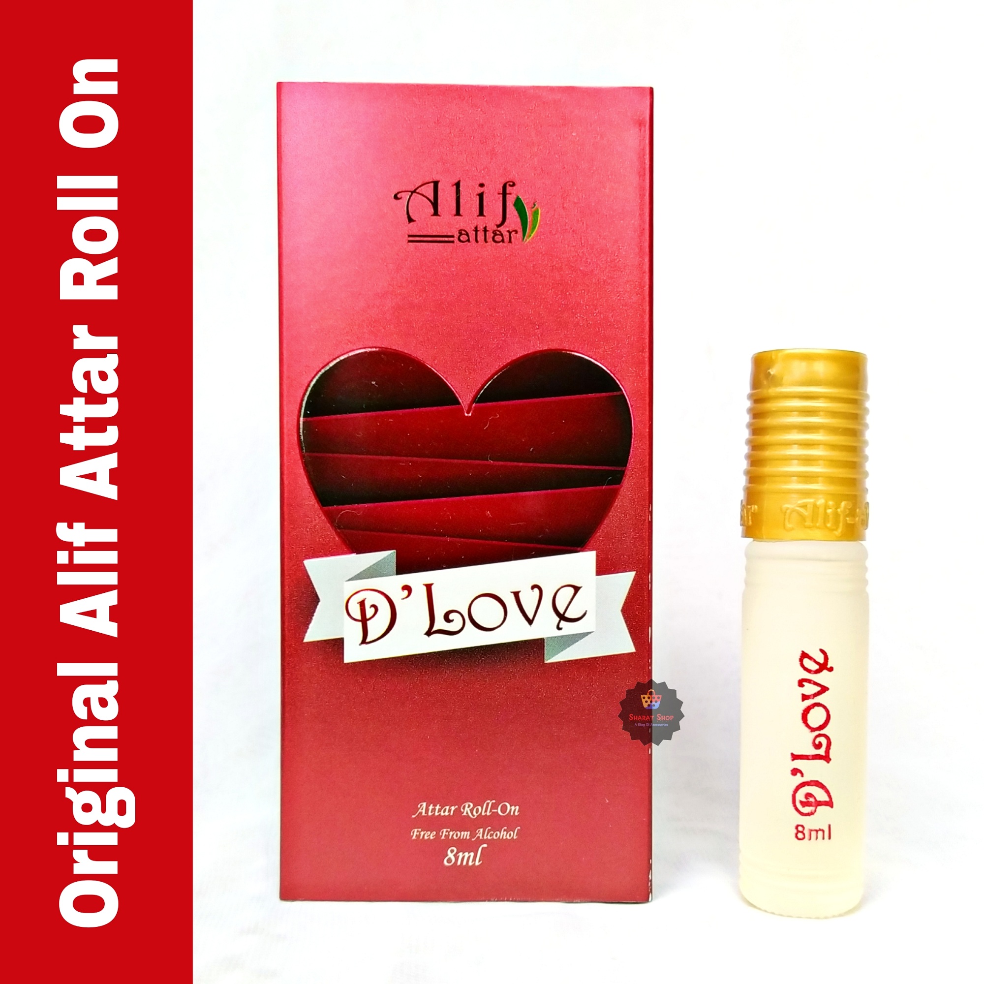 Picture of Alif D Love Attar Long Lasting D'Love Roll On Non Alcoholic Perfume (হালাল) - 8ml