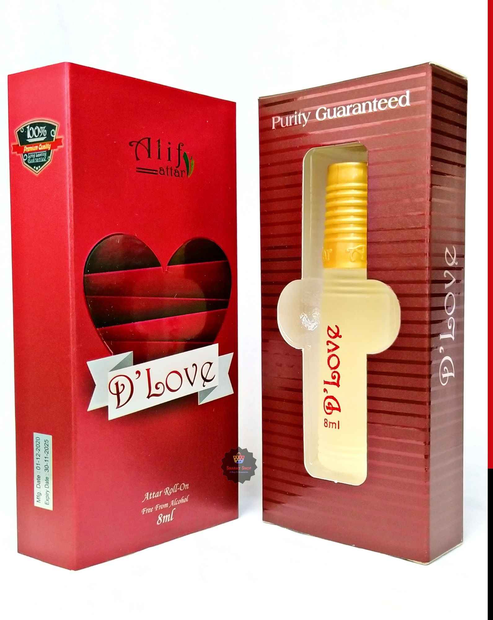 Picture of Alif D Love Attar Long Lasting D'Love Roll On Non Alcoholic Perfume (হালাল) - 8ml