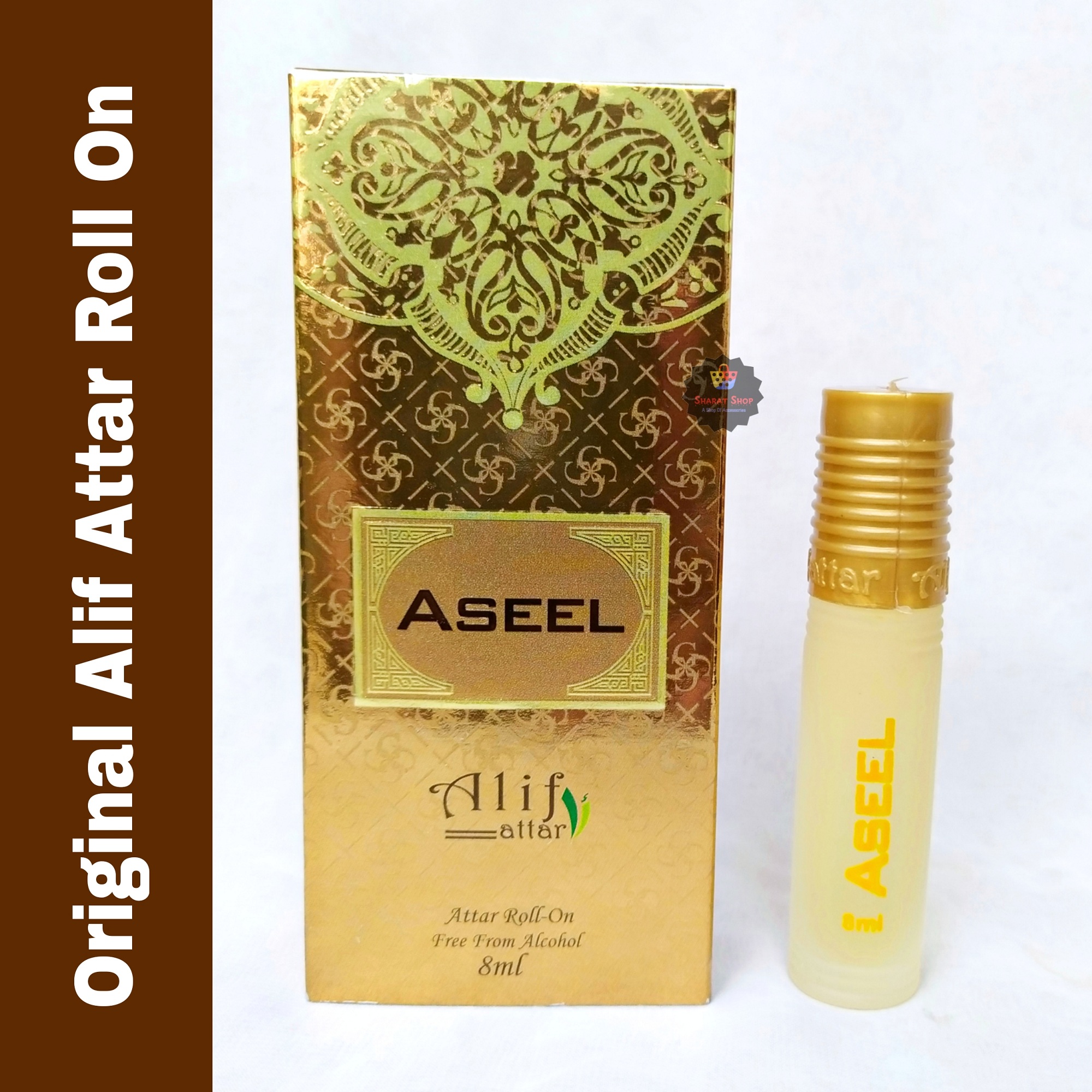 Picture of Alif Aseel Attar Long Lasting Roll On Non Alcoholic Perfume (Halal) - 8ml