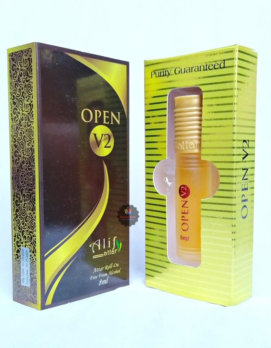 Picture of Alif Open V2 Attar Long Lasting Roll On Non Alcoholic Perfume (Halal) - 8ml