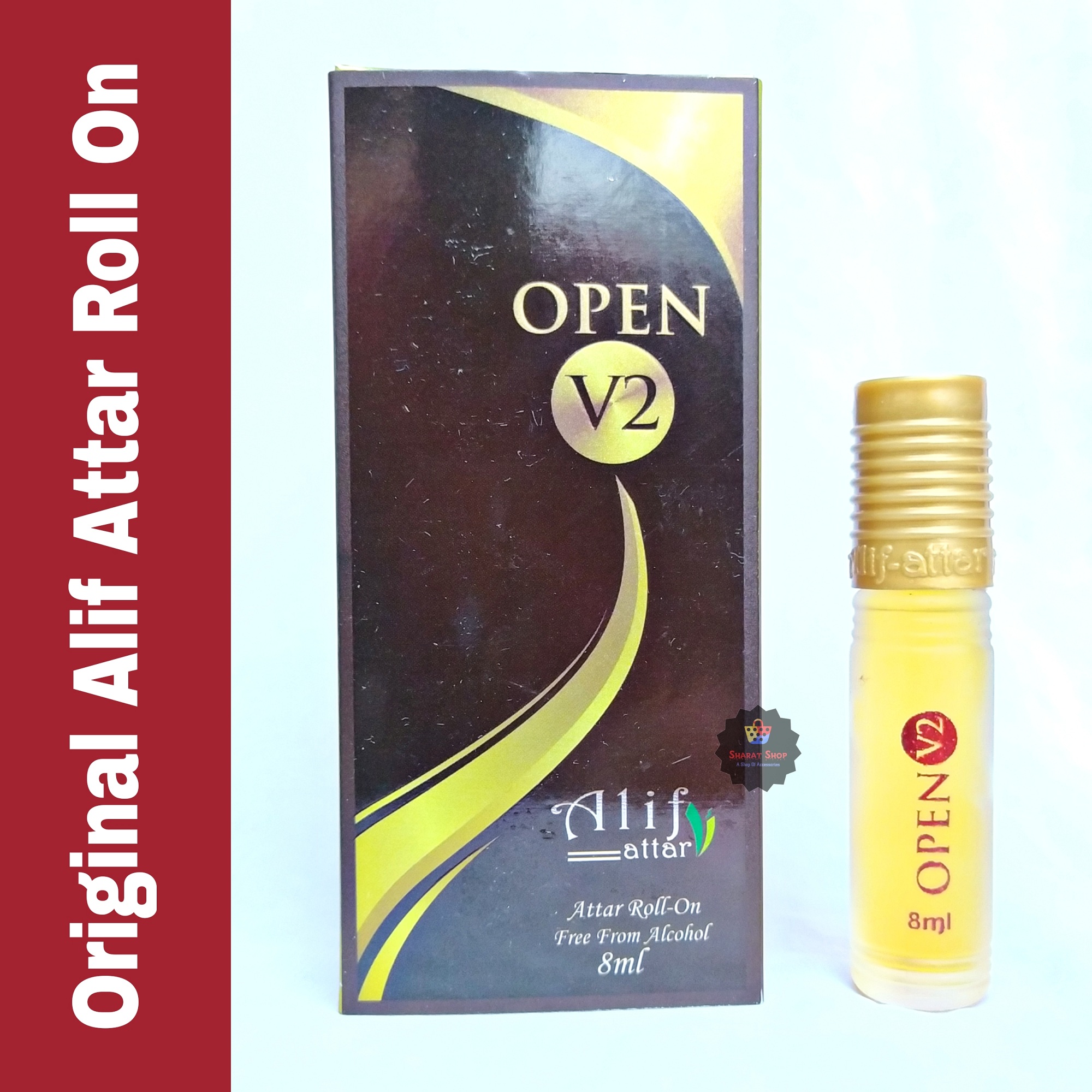 Picture of Alif Open V2 Attar Long Lasting Roll On Non Alcoholic Perfume (Halal) - 8ml
