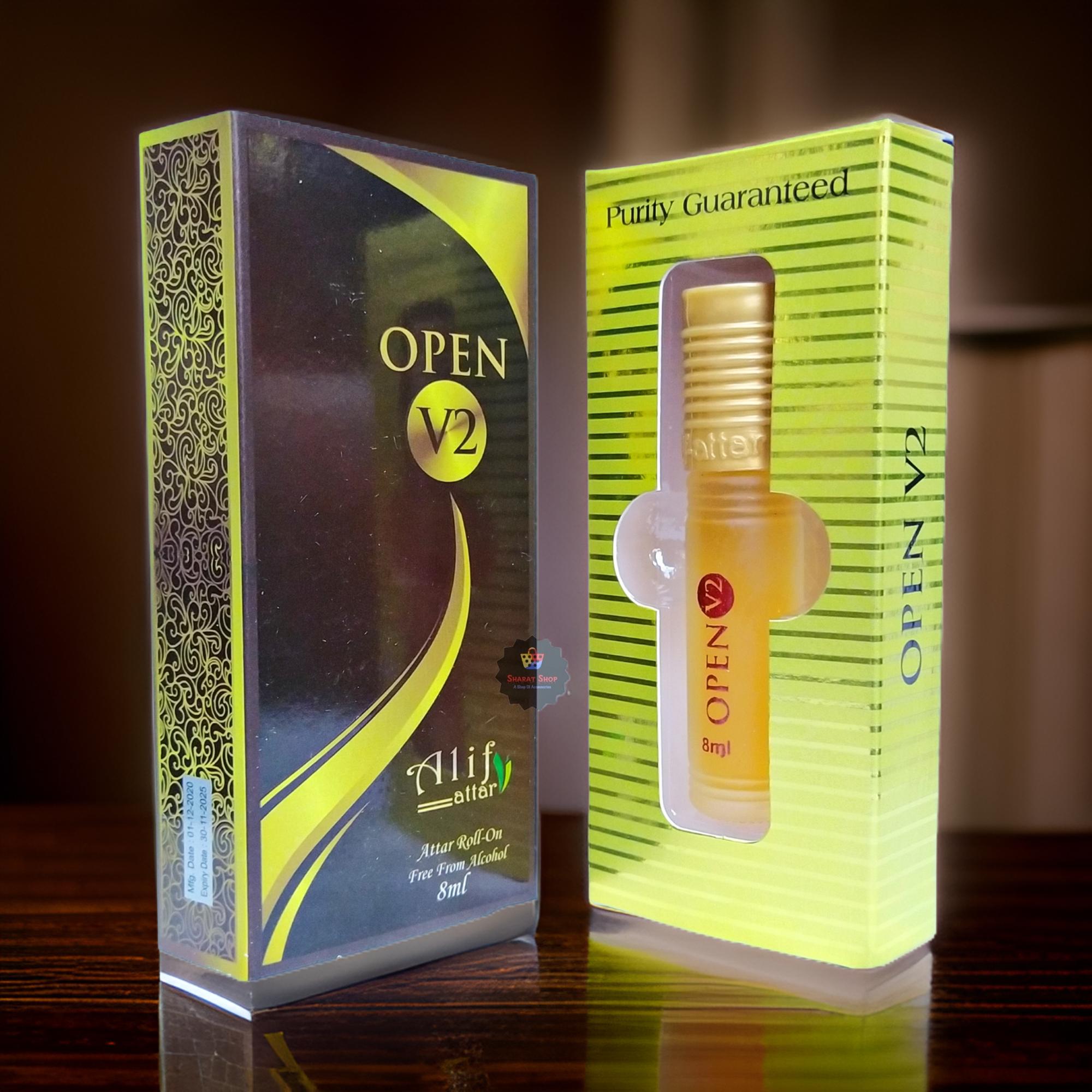 Picture of Alif Open V2 Attar Long Lasting Roll On Non Alcoholic Perfume (Halal) - 8ml