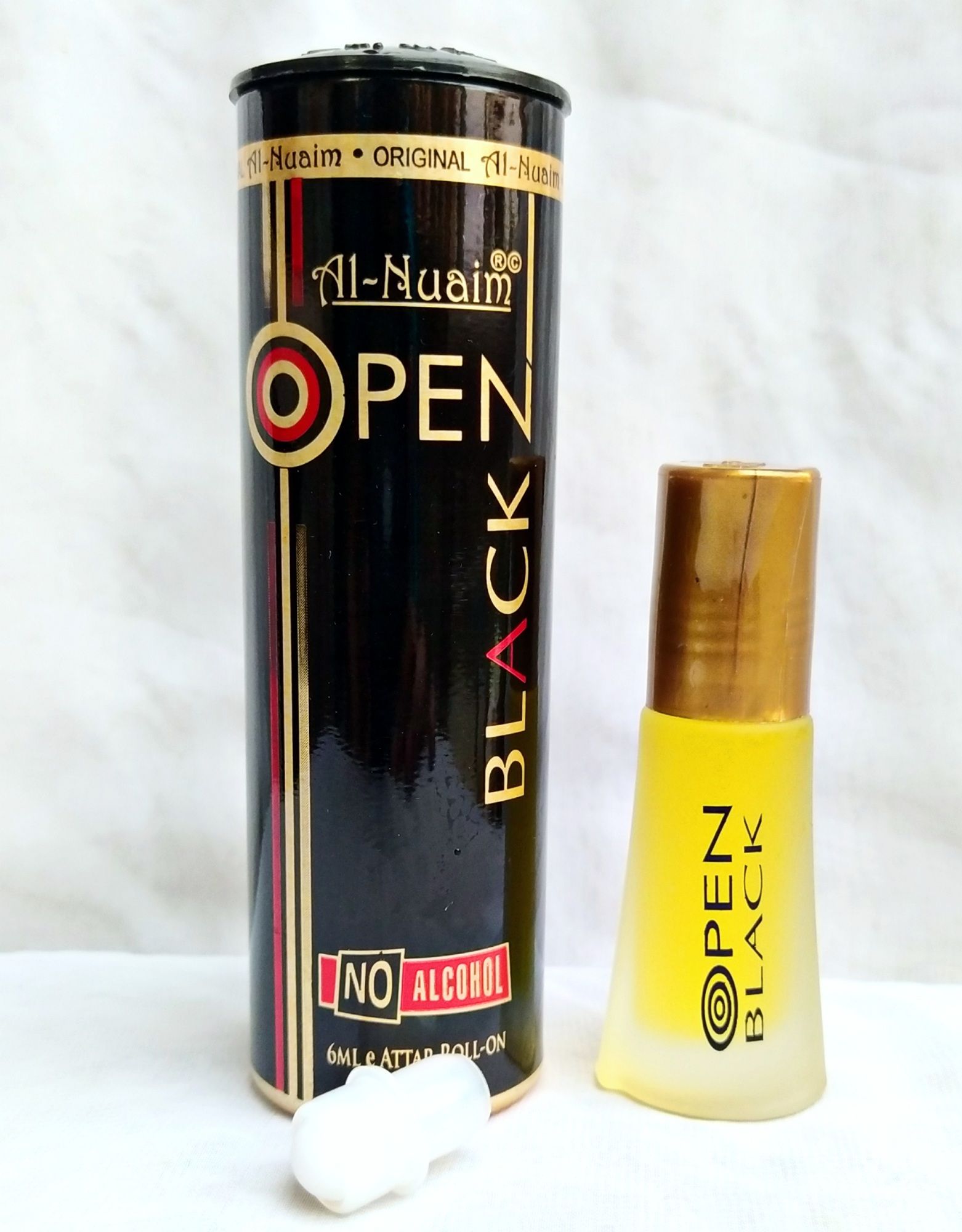 Picture of Al Nuaim Open Black Roll On Attar Non Alcoholic Long Lasting Perfume - 6ml