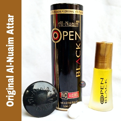 Picture of Al Nuaim Open Black Roll On Attar Non Alcoholic Long Lasting Perfume - 6ml