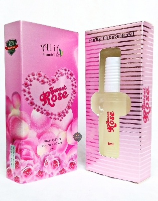 Picture of Alif Sweet Rose Attar Long Lasting Roll On Ator Non Alcoholic Perfume (Halal) - 8ml