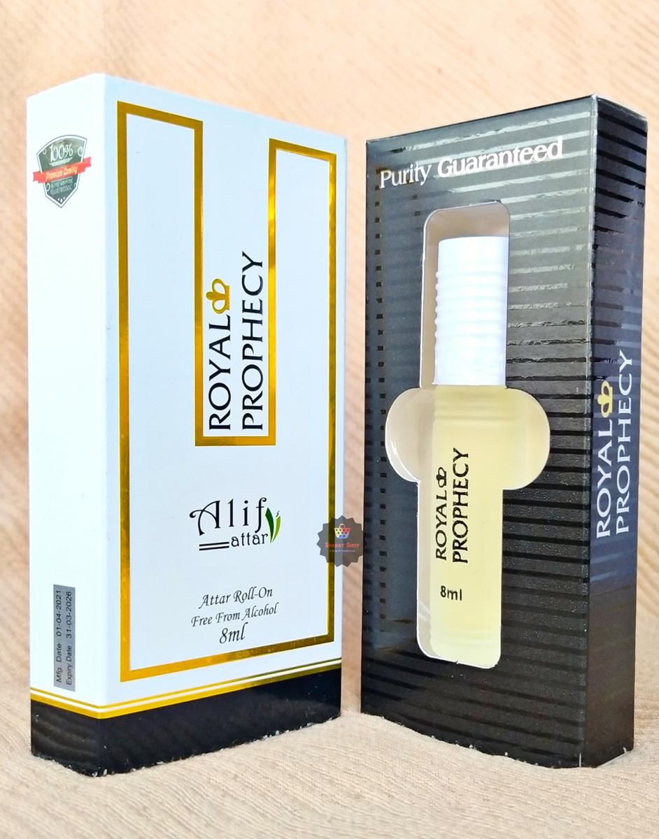Picture of Alif Royal Prophecy Attar Long Lasting Roll On Non Alcoholic Perfume (হালাল) - 8ml