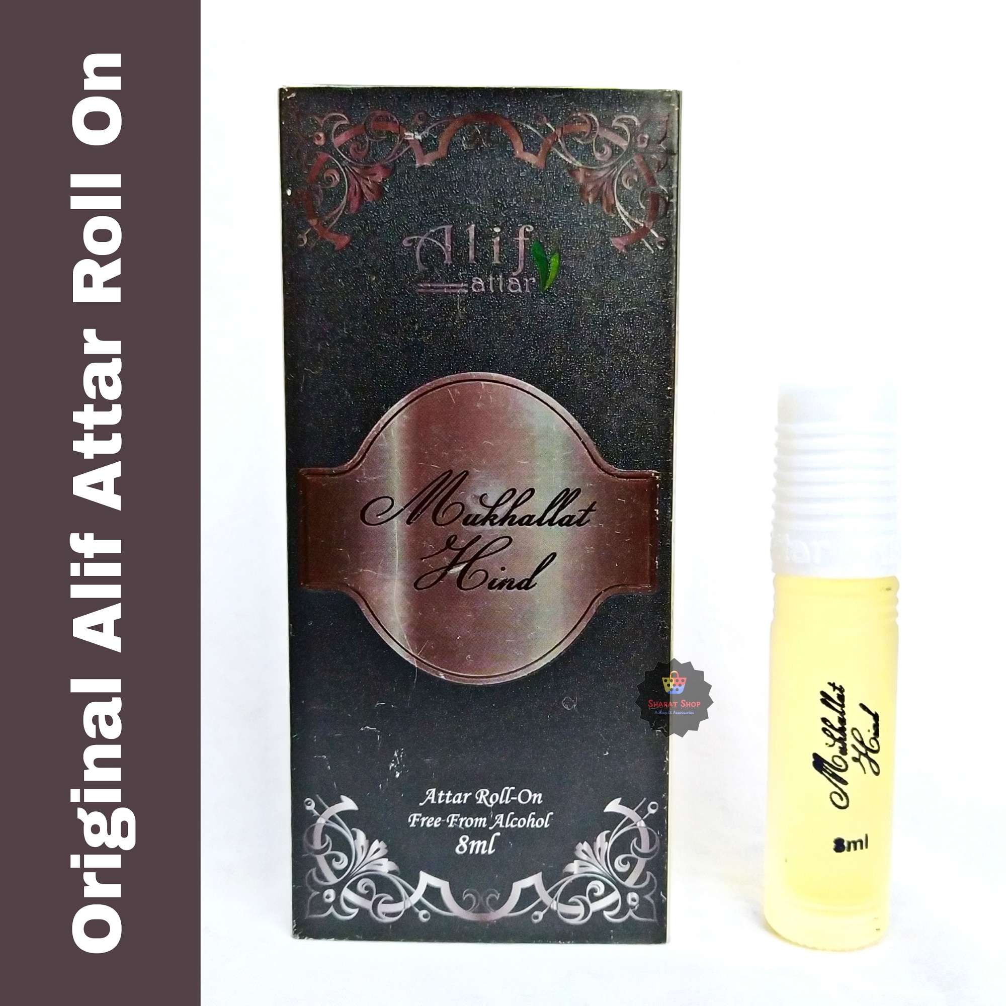 Picture of Alif Mukhallat Hind Attar Long Lasting Roll On Non Alcoholic Perfume (Halal) - 8ml