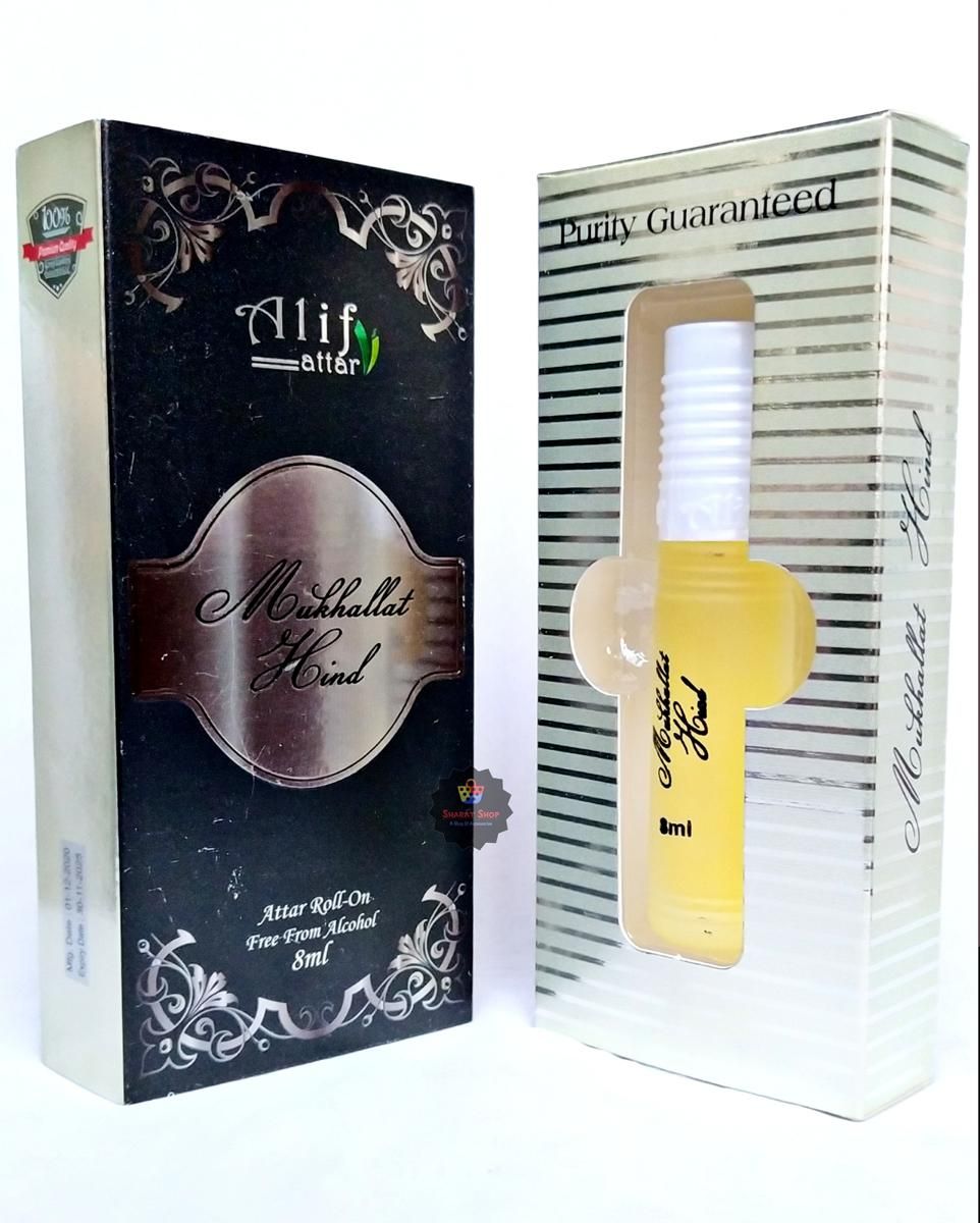 Picture of Alif Mukhallat Hind Attar Long Lasting Roll On Non Alcoholic Perfume (Halal) - 8ml