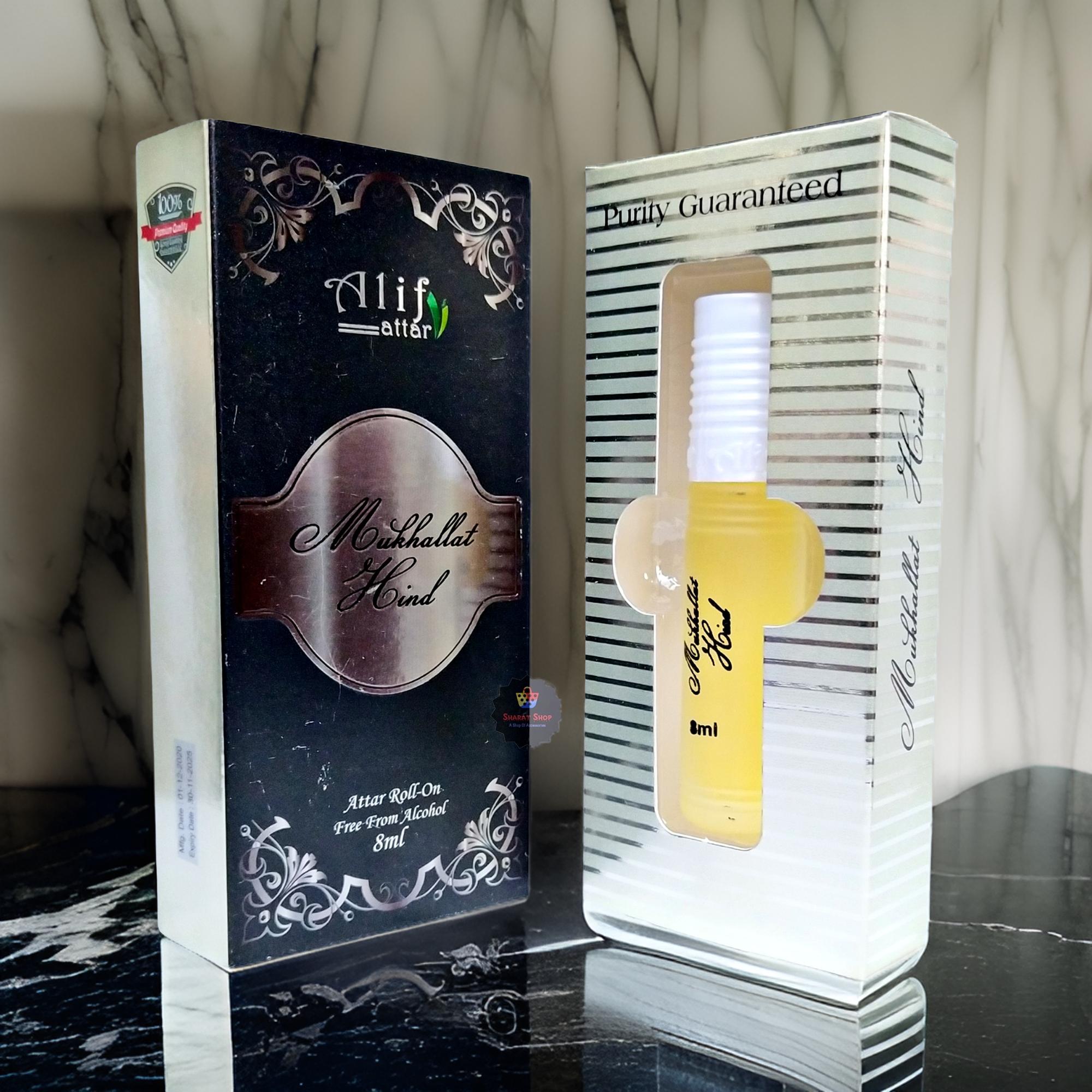 Picture of Alif Mukhallat Hind Attar Long Lasting Roll On Non Alcoholic Perfume (Halal) - 8ml