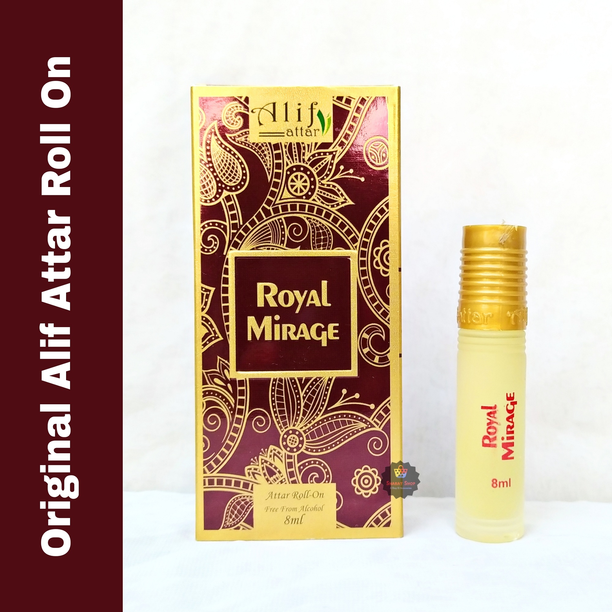 Picture of Alif Royal Mirage Attar Long Lasting Roll On Non Alcoholic Perfume (Halal) - 8ml