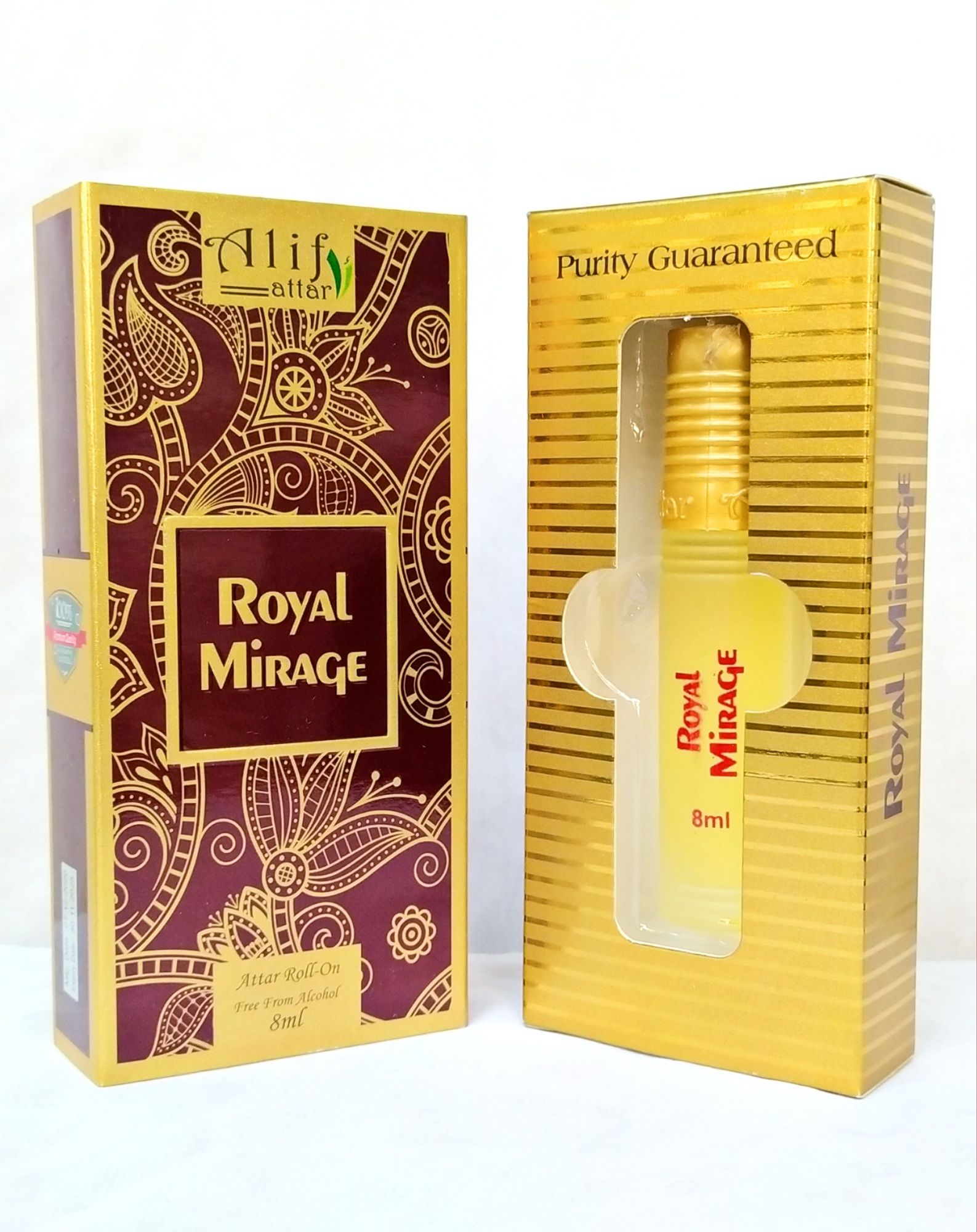 Picture of Alif Royal Mirage Attar Long Lasting Roll On Non Alcoholic Perfume (Halal) - 8ml