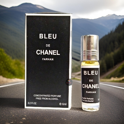 Picture of Bleu De Chanel Concentrated Perfume Oil Attar Long Lasting Non-alcoholic Fragrance Ator - 6ml