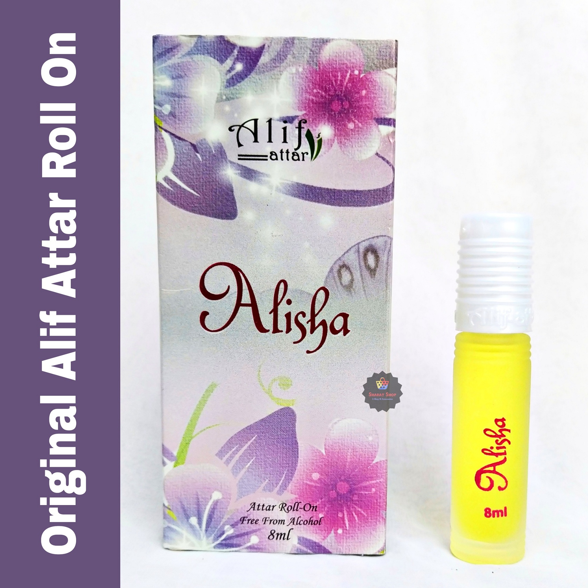 Picture of Alif Alisha Attar Long Lasting Roll On Ator Non Alcoholic Perfume (Halal) - 8ml