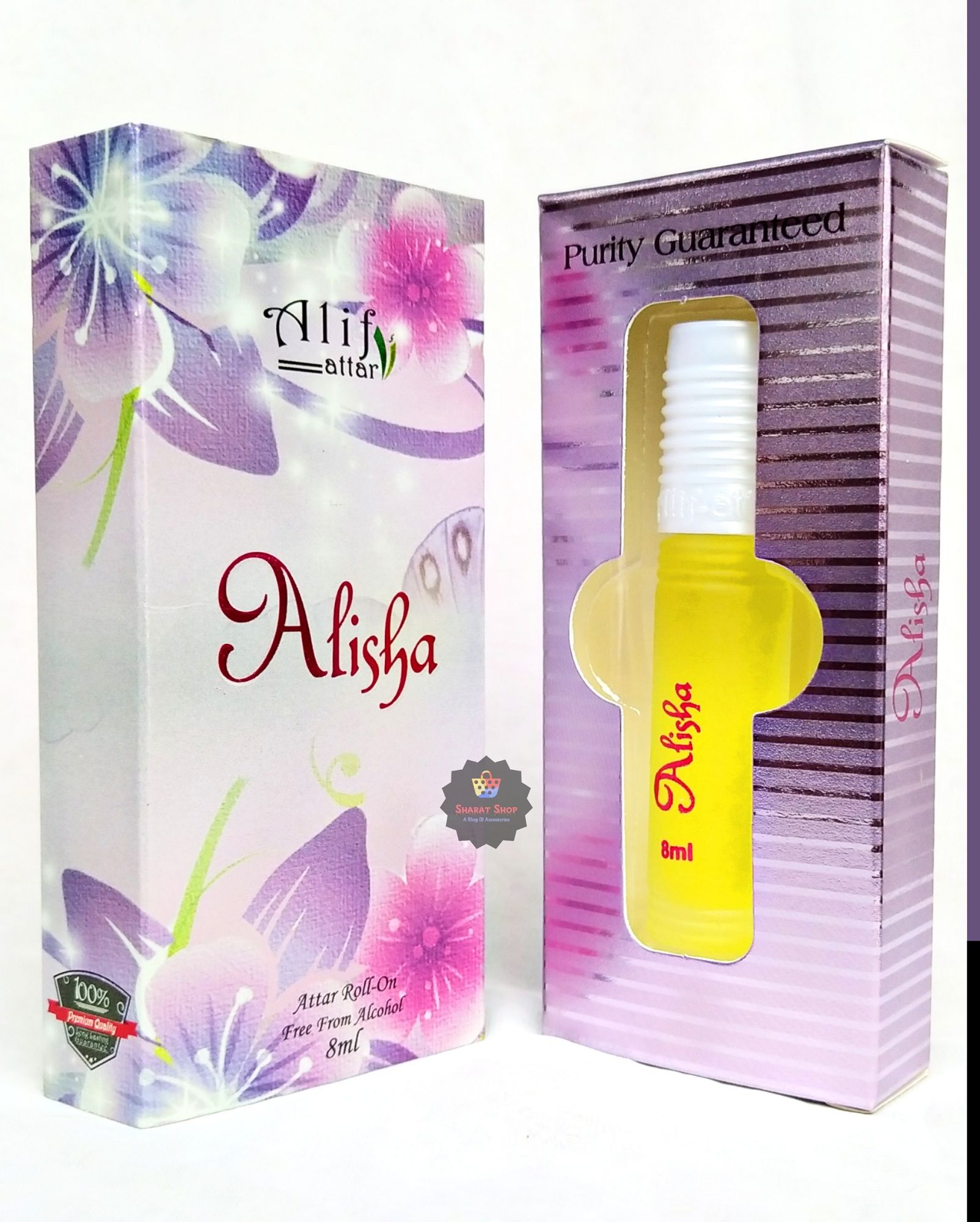 Picture of Alif Alisha Attar Long Lasting Roll On Ator Non Alcoholic Perfume (Halal) - 8ml