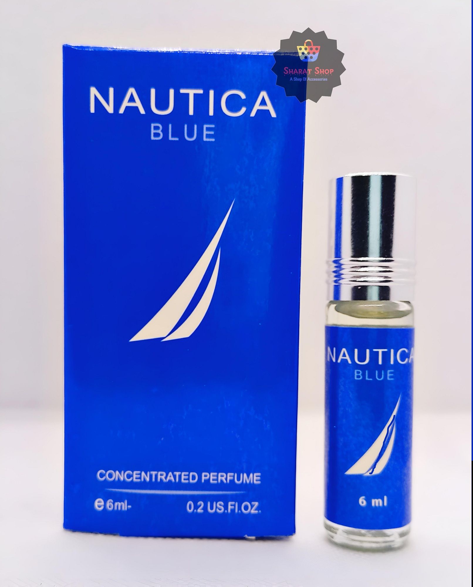Picture of Nautica Blue Concentrated Perfume Oil Roll On For Men Long Lasting Attar Non-alcoholic Fragrance - 6ml