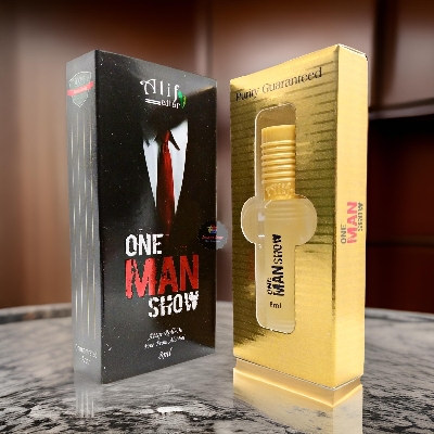 Picture of One Man Show By Alif Attar Long Lasting Roll On Non Alcoholic Perfume (Halal) - 8ml