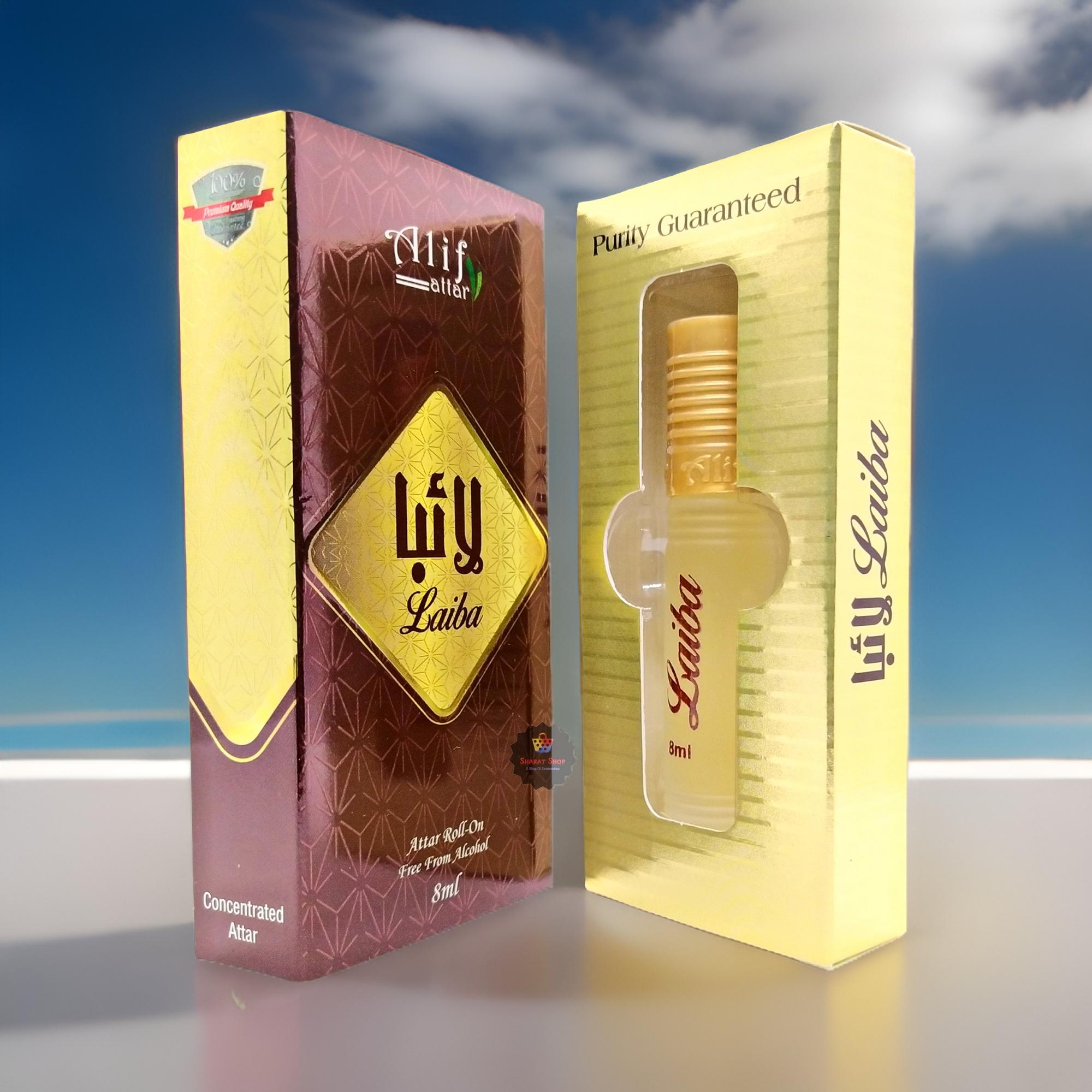 Picture of Laiba By Alif Attar Long Lasting Roll On Non Alcoholic Perfume (Halal) - 8ml