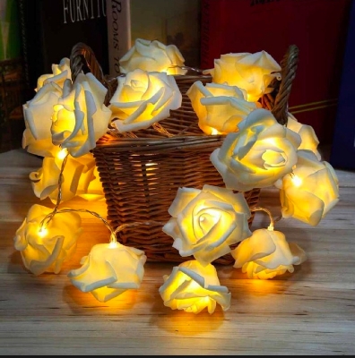 Picture of Rose fairy light - 20pcs golden Led rose light