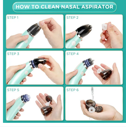 Picture of Baby Nasal Aspirator Electric Nose Cleaner Sniffing Equipment for Children Clear stuffy noses Quickly & Gently