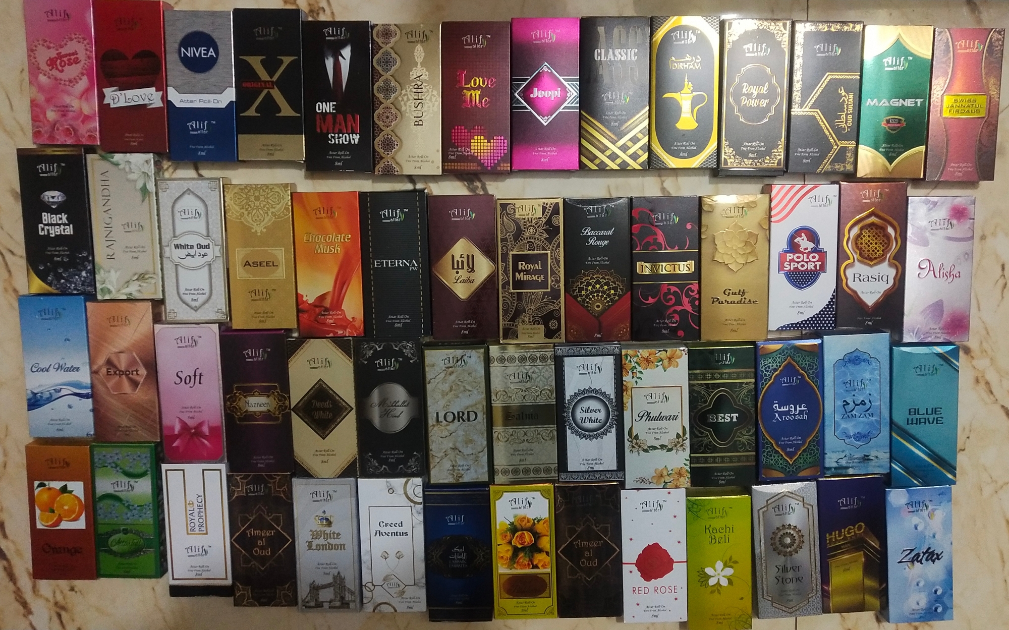 Picture of Alif Attar - All  Fragrance Collection 8ml