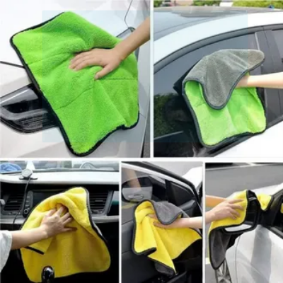 Picture of 30X40 cm Car Bike Wash Double Layer Ultra Soft Scratch Proof Microfiber Towel