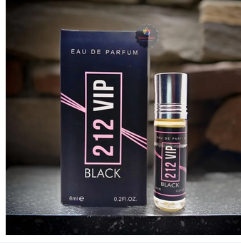 Picture of 212 VIP BLACK Attar by Al Farhan Concentrated Perfume Oil Long Lasting Fragrance - 6ml