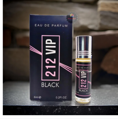 Picture of 212 VIP BLACK Attar by Al Farhan Concentrated Perfume Oil Long Lasting Fragrance - 6ml