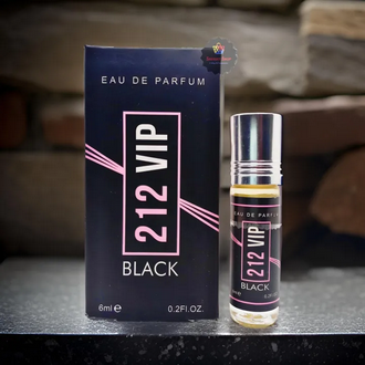 Picture of 212 VIP BLACK Attar by Al Farhan Concentrated Perfume Oil Long Lasting Fragrance - 6ml
