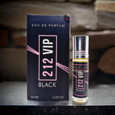 Picture of 212 VIP BLACK Attar by Al Farhan Concentrated Perfume Oil Long Lasting Fragrance - 6ml
