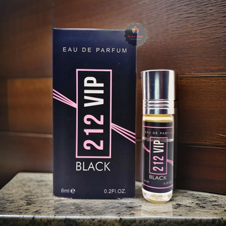 Picture of 212 VIP BLACK Attar by Al Farhan Concentrated Perfume Oil Long Lasting Fragrance - 6ml