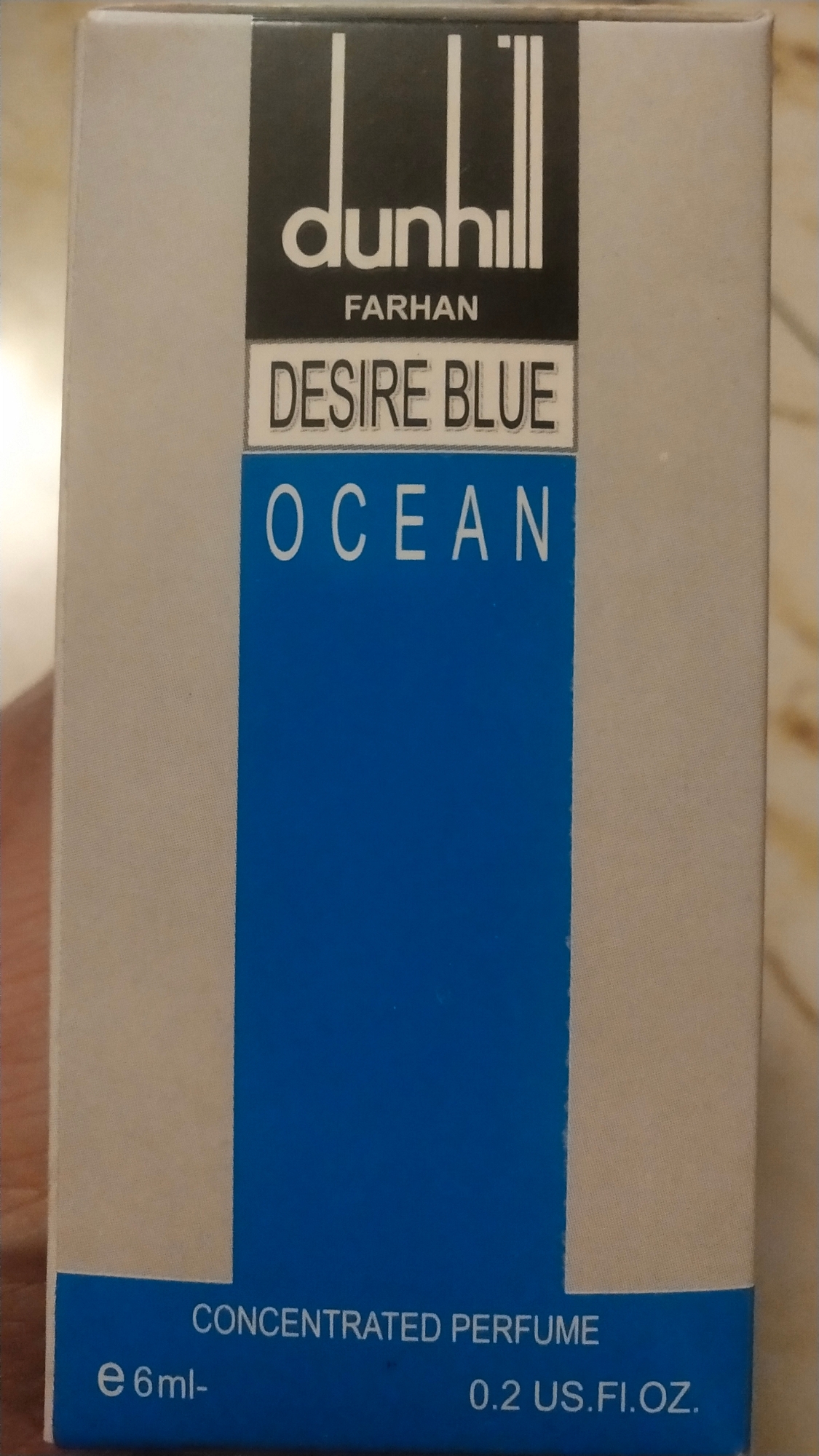 Picture of Dunhill Desire Blue Ocean Concentrated Perfume Oil by Al Farhan Long Lasting Non-alcoholic Fragrance - 6ml