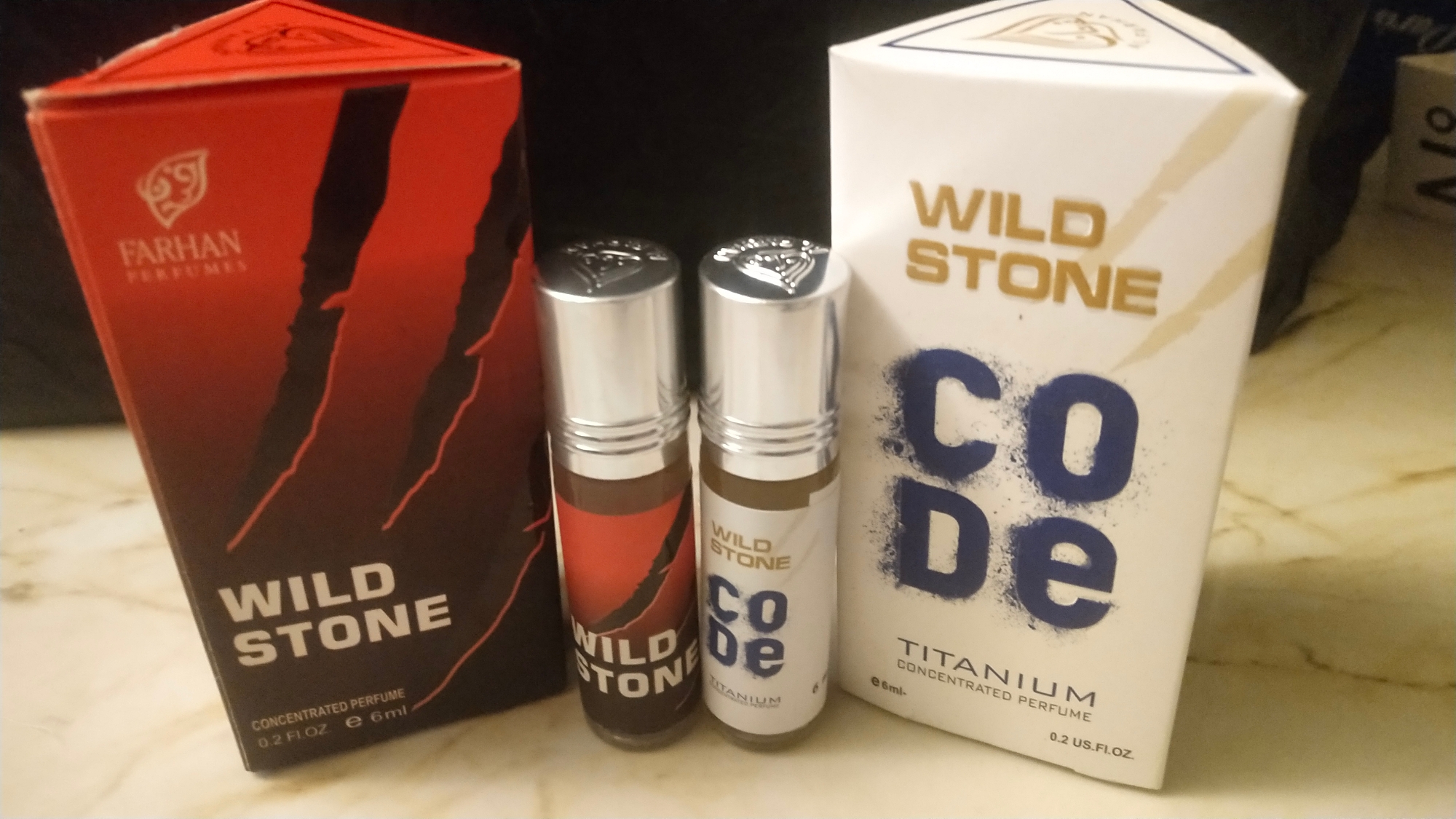 Picture of Combo Wild Stone and Wild Stone Code by al Farhan concentrated perfume oil attar non alcohol - 6ml