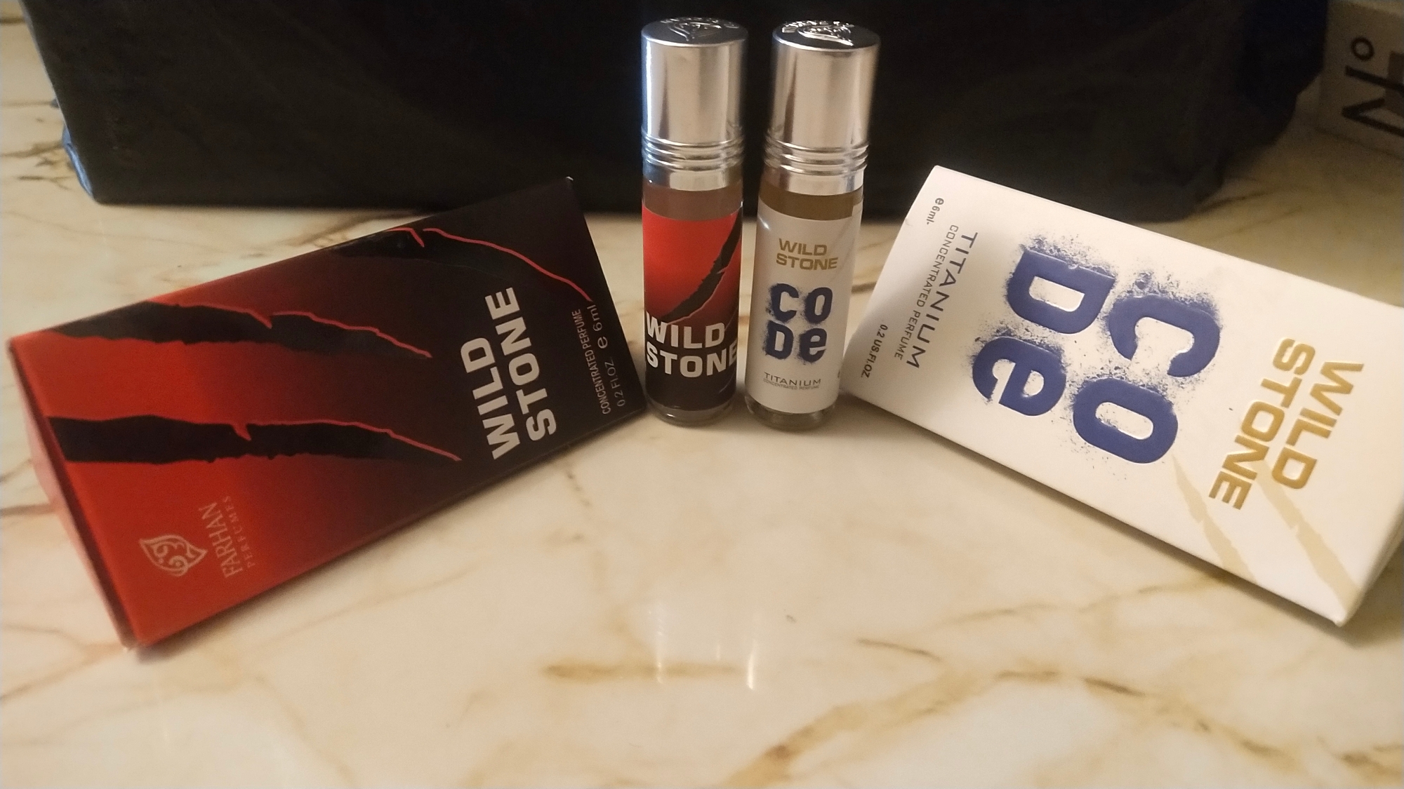 Picture of Combo Wild Stone and Wild Stone Code by al Farhan concentrated perfume oil attar non alcohol - 6ml