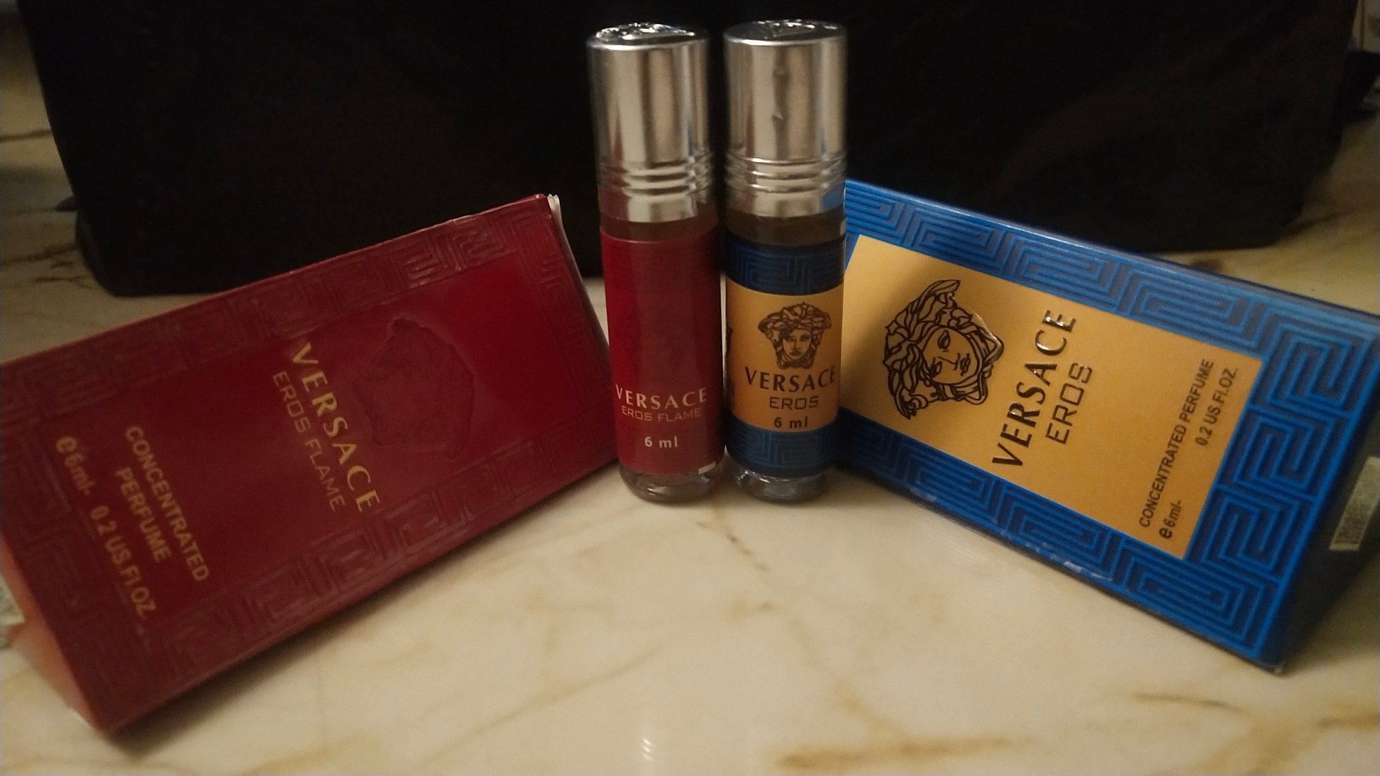 Picture of Combo Versace Erose and Versace Erose Flame  by Al Farhan Concentrated Perfume Oil Long Lasting Non-alcoholic Fragrance - 6ml