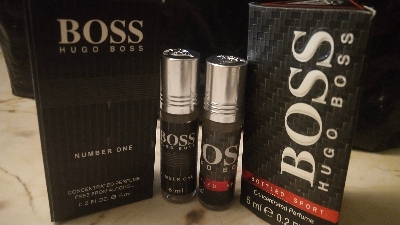 Picture of Combo of Hugo Boss & Hugo Boss Number One by Al Farhan Concentrated Perfume Oil Long Lasting Non-alcoholic Fragrance - 6ml
