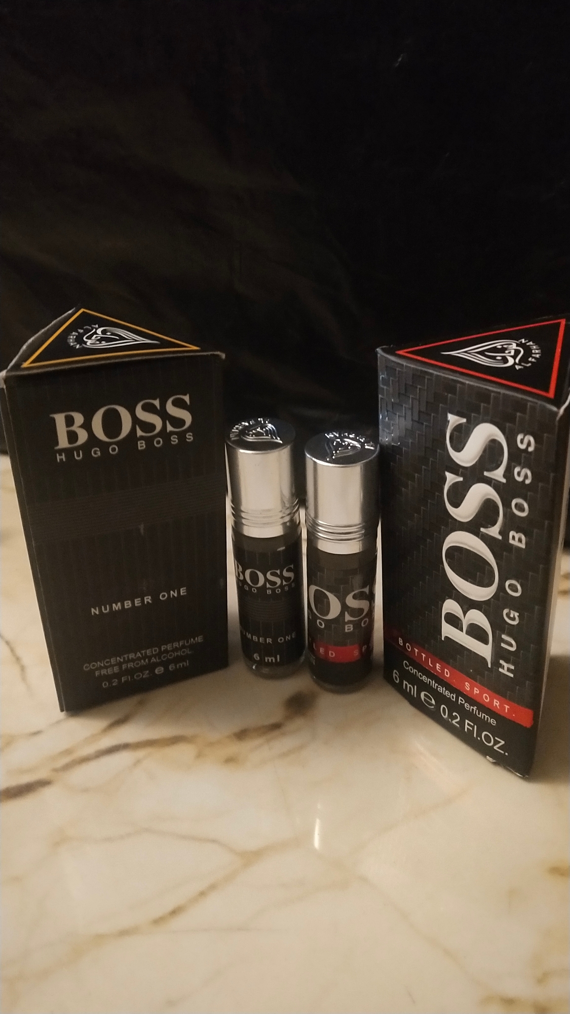 Picture of Combo of Hugo Boss & Hugo Boss Number One by Al Farhan Concentrated Perfume Oil Long Lasting Non-alcoholic Fragrance - 6ml