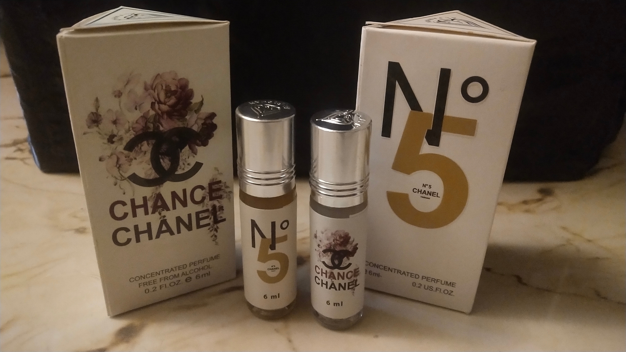 Picture of Combo CHANNEL CHANCE and Channel N°5 For Women By Al Farhan Concentrated Perfume Oil Long Lasting Fragrance - 6ml