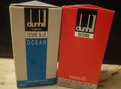 Picture of Combo of Dunhill Desire & Dunhill Desire Blue Ocean by Al Farhan Concentrated Perfume Oil Long Lasting Non-alcoholic Fragrance - 6ml+6ml