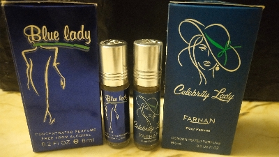 Picture of Combo of Celebrity Lady & Blue Lady by Al Farhan Concentrated Perfume Oil Long Lasting Non-alcoholic Fragrance - 6ml+6ml