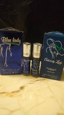Picture of Combo of Celebrity Lady & Blue Lady by Al Farhan Concentrated Perfume Oil Long Lasting Non-alcoholic Fragrance - 6ml+6ml