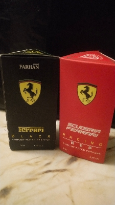 Picture of Combo of Ferrari Black & Scuderia Ferrari Red by Al Farhan Concentrated Perfume Oil Long Lasting Non-alcoholic Fragrance - 6ml+6ml