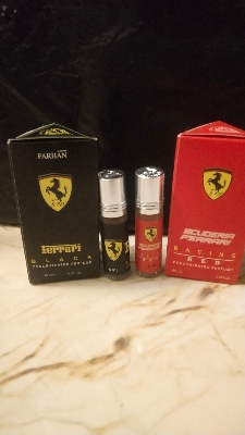 Picture of Combo of Ferrari Black & Scuderia Ferrari Red by Al Farhan Concentrated Perfume Oil Long Lasting Non-alcoholic Fragrance - 6ml+6ml