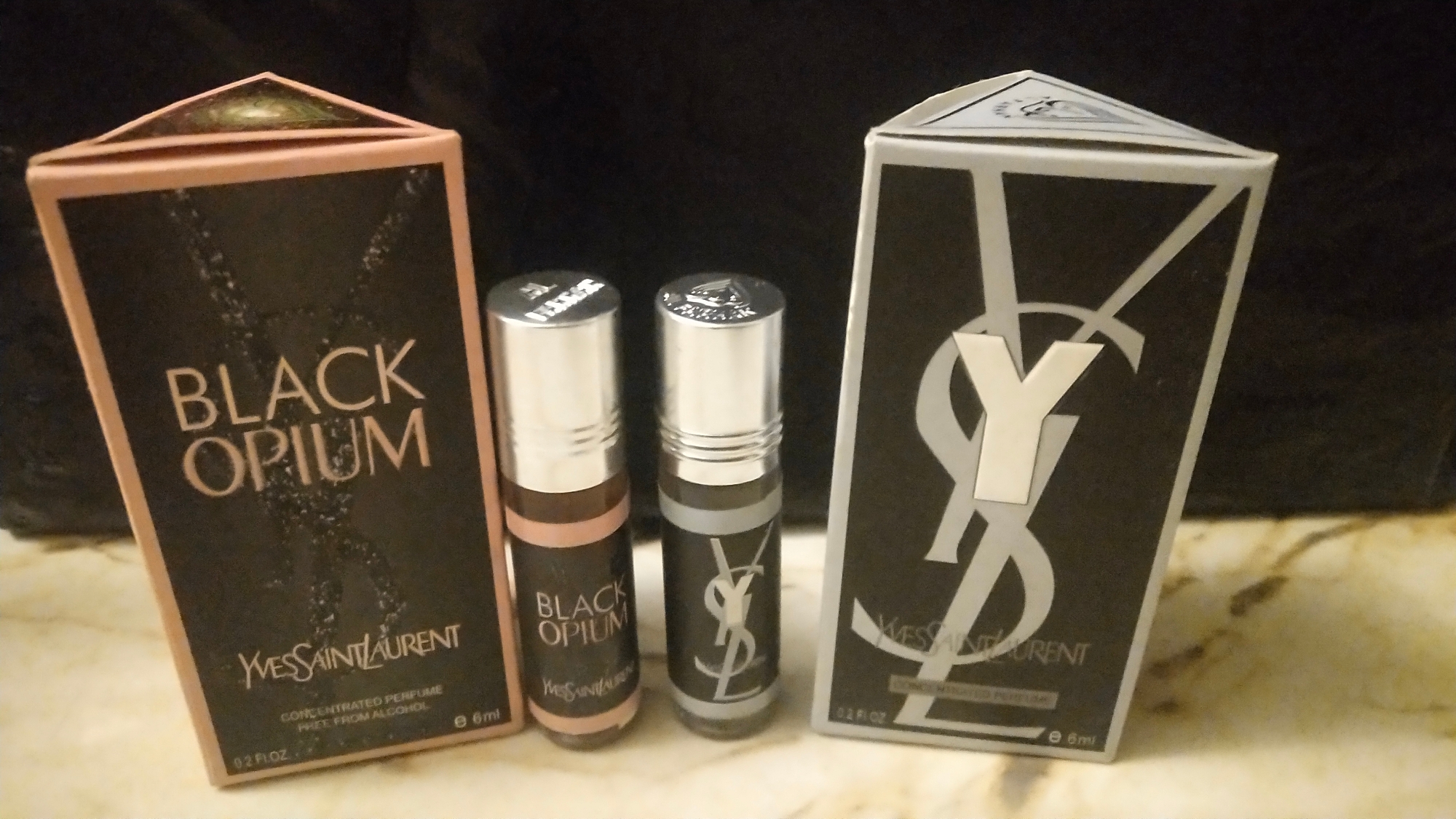 Picture of Combo of YSL & YSL Black Opium by Al Farhan Concentrated Perfume Oil Long Lasting Non-alcoholic Fragrance - 6ml+6ml
